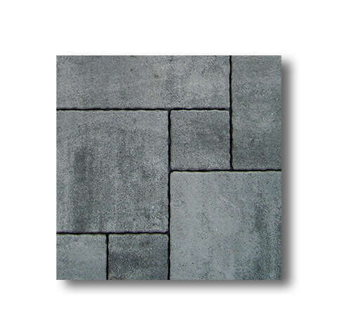 Zámková Dlažba SUPREMA® 6cm sivo-čierna melírovaná