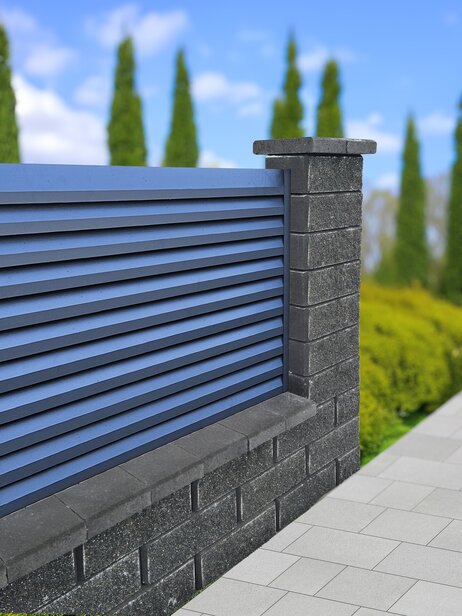 ALFA BLOCK jednostranne štiepaná - pravý roh 3BFP 40x20x15cm čierna