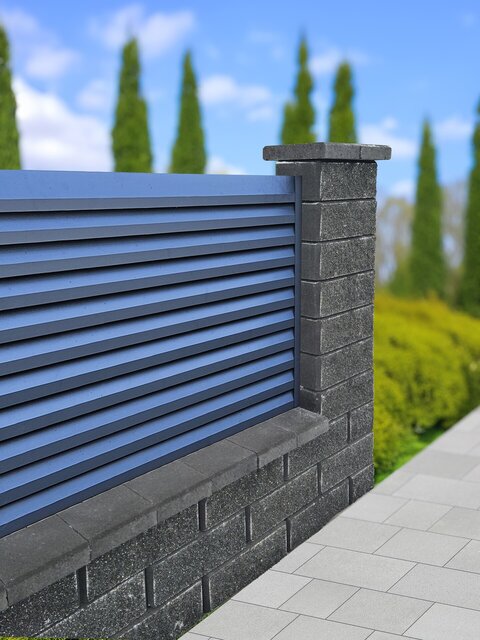 ALFA BLOCK jednostranne štiepaná - pravý roh 3BFP 40x20x15cm čierna