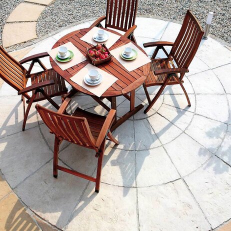 Betónová Platňa BRADSTONE Old Town Kruhy - veľký kruh pr.390 cm slonovinová melírovaná