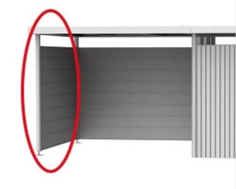 Bočná stena HighLine® H4 tmavosivá-metalická