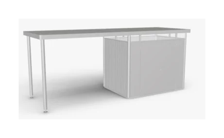 Bočná strecha HighLine® H2 strieborná-metalická