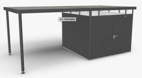 Bočná strecha HighLine® H4 tmavosivá-metalická