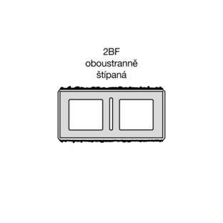 celý 2BF 2 stranne štiepaný