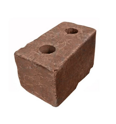 CRASH BLOCK znížený kameň s otvormi HX 8/9/RO tehlová
