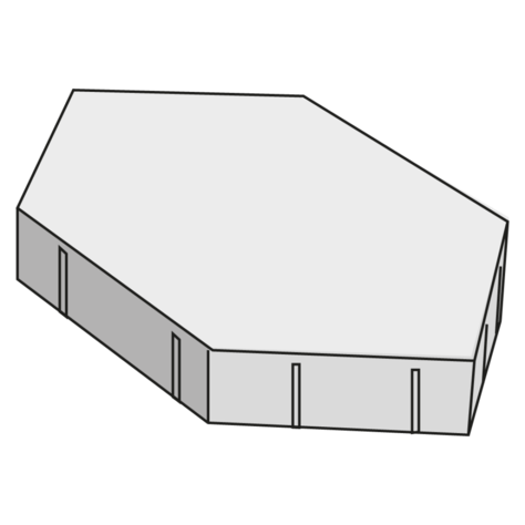 Dlažba H-E-X City 12 cm trýskano-kartáčovaná sivá