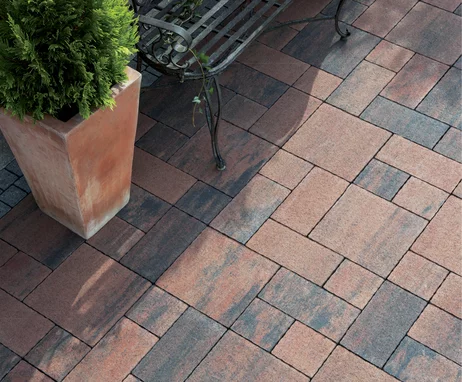 Dlažba PLAZA MULTIFORMÁT strieborno-antracitová