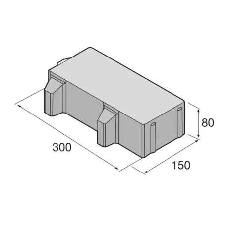 Drenážna dlažba HYDROPAS 8 cm Piano