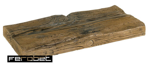 Drevené Prkno 50 reliéfne 49.5x25x5 cm staré drevo