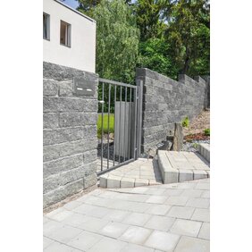 DUO STONE kameň priebežný/ zákrytový DS600 sivo-čierna