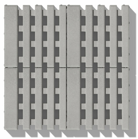 Eko Dlažba CITY ® XL hydro 8 cm sivo-biela