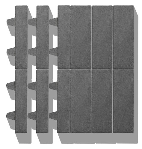 Eko dlažba LINEO hydro 8 cm grafitová 30x10x8 cm (0%)