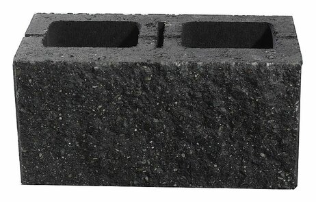 FACE BLOCK tvarovka 2-stranne štiepaná HX 2/19/2B čierna