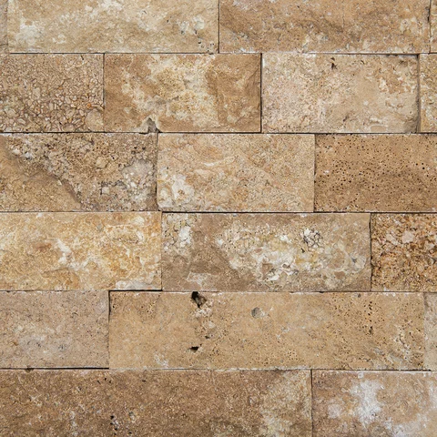 Formátovaný kameň - Brickstone BS 55 travertín Coffee 15x5x1,7-2cm