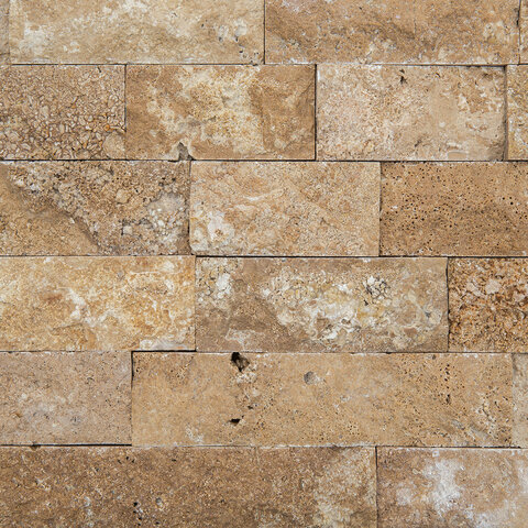 Formátovaný kameň - Brickstone BS 55 travertín Coffee 15x5x1,7-2cm