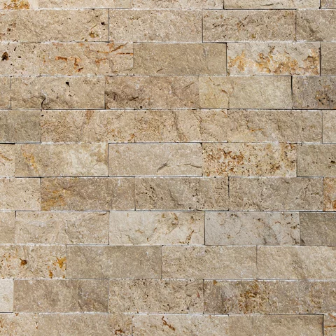 Formátovaný kameň - Brickstone BS 55 travertín Coffee 25x7,62x2,1cm