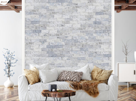 Formátovaný kameň - Brickstone BS 73 travertín Blue Sky 15x5x1,7cm