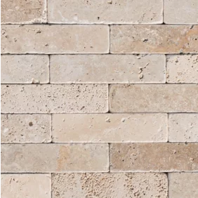 Formátovaný kameň - pílený obklad Travertín travertín ATR 22 úprava antik 20x5x1 cm