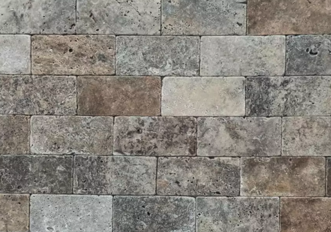 Formátovaný kameň - pílený obklad Travertín travertín ATR 73 Blue Sky úprava antik 30x15x1cm