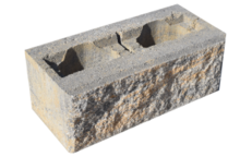 Jednostranne štiepaná tvárnica 40x20x15 cm s drážkou (samostatne nepredajná)