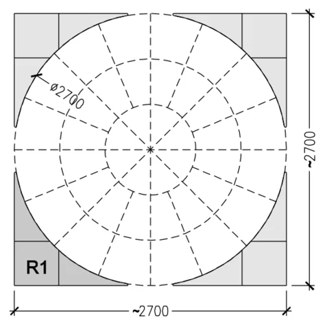 Kruh A - priemer 270 cm
