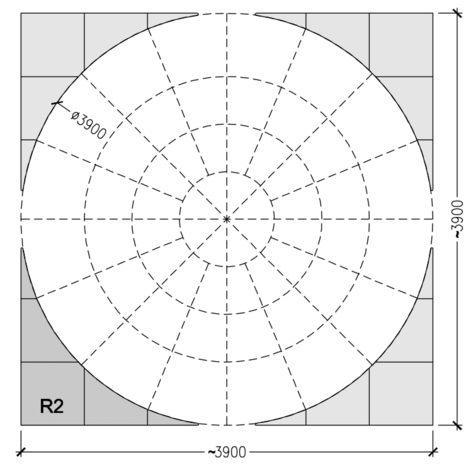 Kruh B - priemer 390 cm