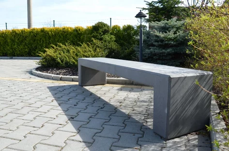 Lavička LA Garden sivá hladká