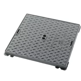 Liatinový štvorcový poklop 60x60x4cm s rámom B125kN