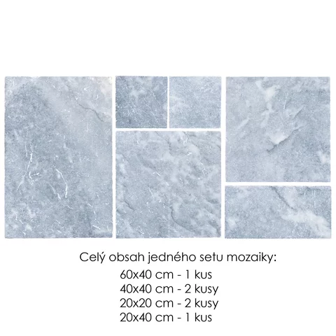 Mramor antik AM88 mozaika 3 cm dlažba