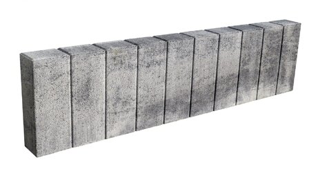 Obrubník palisádový 100x25x8cm granito