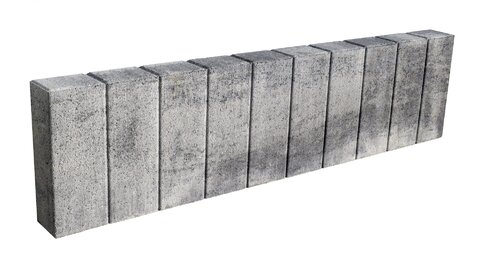 Obrubník palisádový 100x25x8cm granito