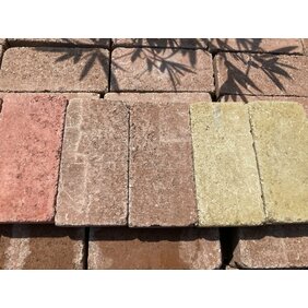 Otĺkaná Dlažba PATIO 25x12,4x5cm hnedá melírovaná