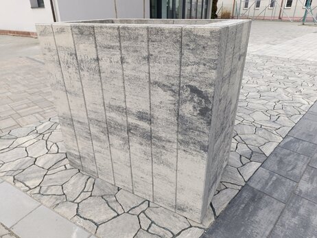Palisáda 18x12x60 cm silver