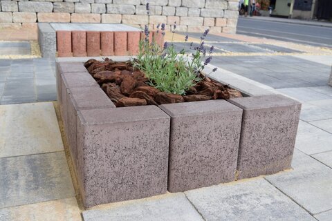 Palisáda INA 20x10x40cm hnedá