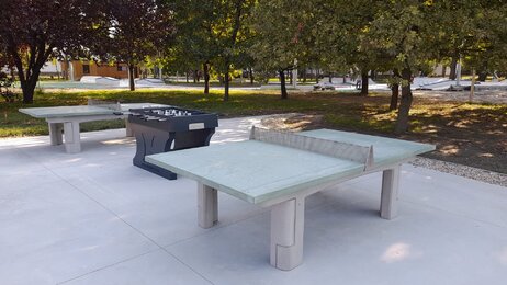 Pinpongový stôl sivá hladká