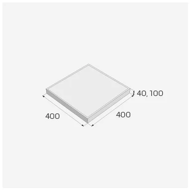 Platňa hladká 40/40/4cm