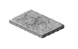 Platňa IMPERIAL 80x40x5,3cm strieborná