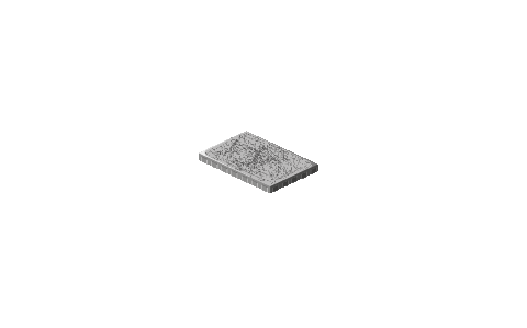 Platňa IMPERIAL 80x40x5,3cm strieborná