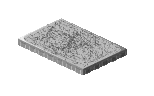 Platňa IMPERIAL 80x40x5,3cm strieborná