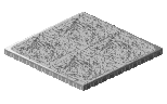 Platňa IMPERIAL 80x80x5,3cm strieborná