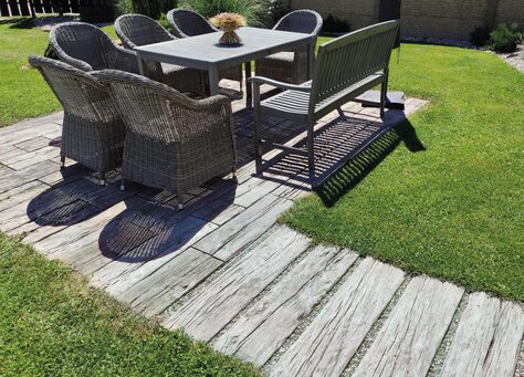 Platňa Línia dreva - doska Imitácia dub 25x25x5cm dub arktic