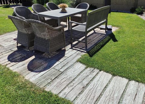 Platňa Línia dreva - doska Imitácia dub 25x25x5cm dub arktic