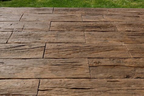 Platňa Línia dreva - doska Imitácia dub 25x25x5cm dub tmavý