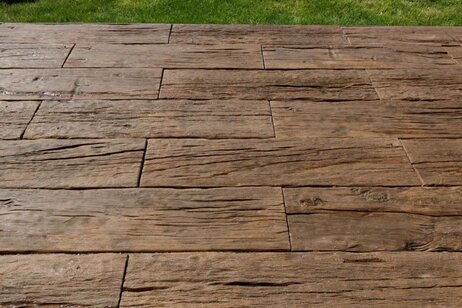 Platňa Línia dreva - doska Imitácia dub 25x25x5cm dub tmavý