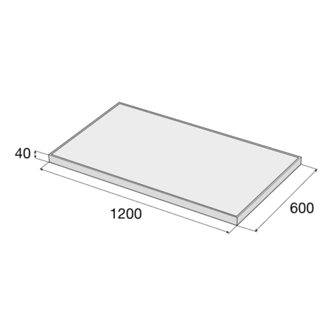 Platňa LITE Modena 120/60/4 šedá