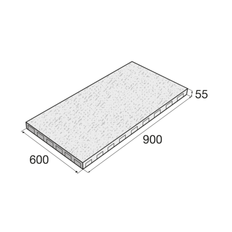 Platňa SLATE 1 šedá