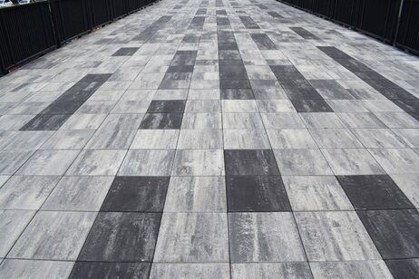 Platňa Terrazza naturo 40x40x5cm black-shadow