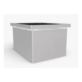 Plechový Záhradný Domček CasaNova® 3x4 strieborná-metalická