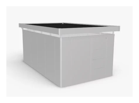 Plechový Záhradný Domček CasaNova® 3x5 strieborná-metalická