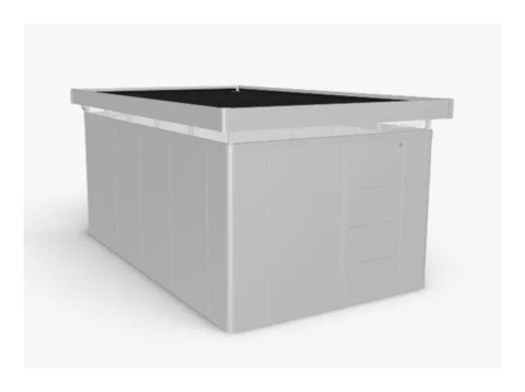 Plechový Záhradný Domček CasaNova® 3x5 strieborná-metalická